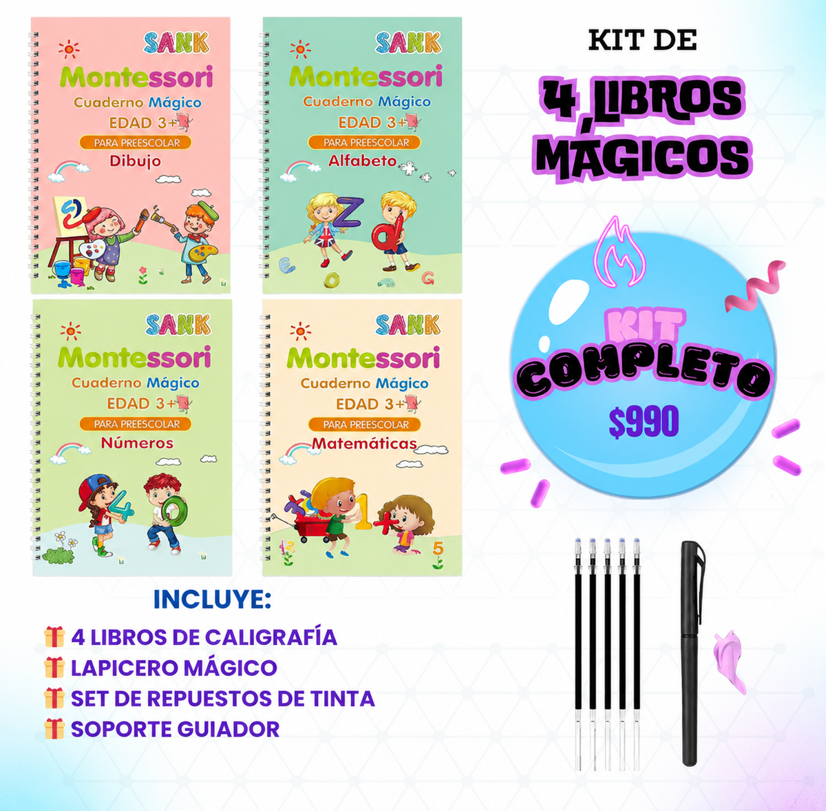KITS MÁGICOS DE CALIGRAFÍA